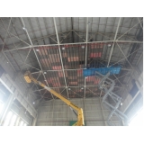 manutenção de cobertura metálica em arco Santos